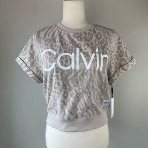 NWT Calvin Klein Performance Cropped Top Size M